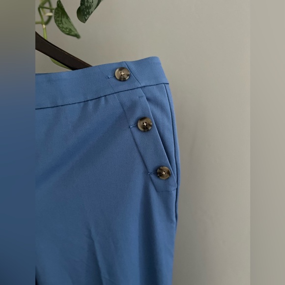 Loft Sailor Style Blue Dress Pants NWT  ~ Size 14 - Picture 2 of 7